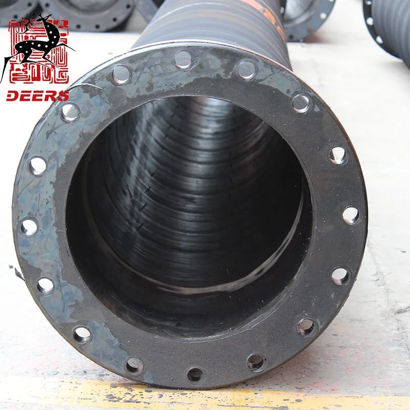 Deers Mud Slurry Tanker rubber expansion joint Suction Hose for Dredging