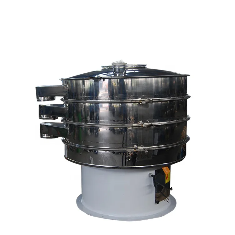 High Efficiency Fine Mesh Powder Screening Machine Industrial Rotary Flour Vibrator Sieve