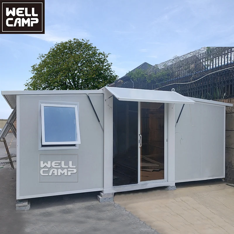 WELLCAMP Expandable Container Houses Container Resort Foldable House To Live In With Bathroom