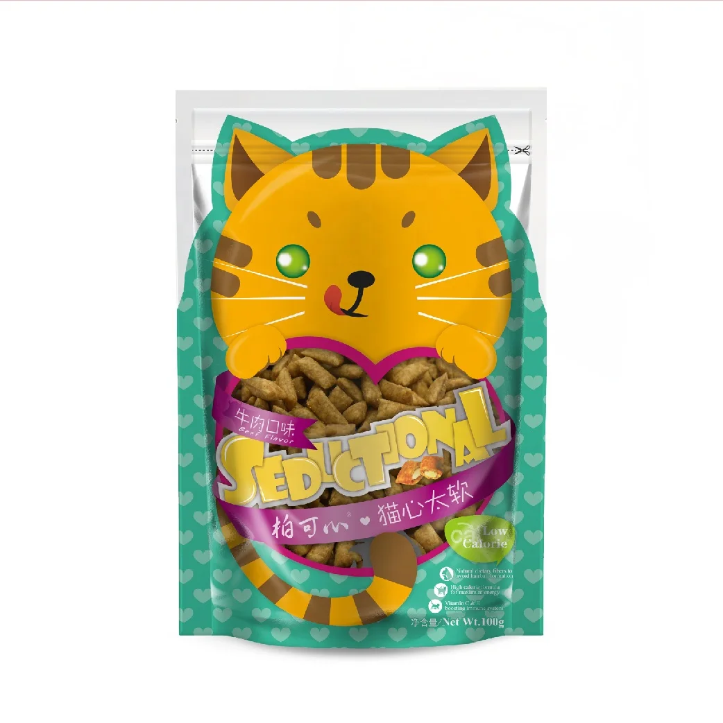 
Wholesale Price Popular Natural 100g Sandwich No Additive Pet Treat Snacks Training Snacks Cat Food Treats 