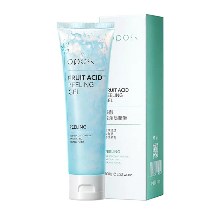 Private Label Fruit Acid Exfoliating Face Peeling Gel Amino Acid Gentle Cleansing Skin Care Facial Gel