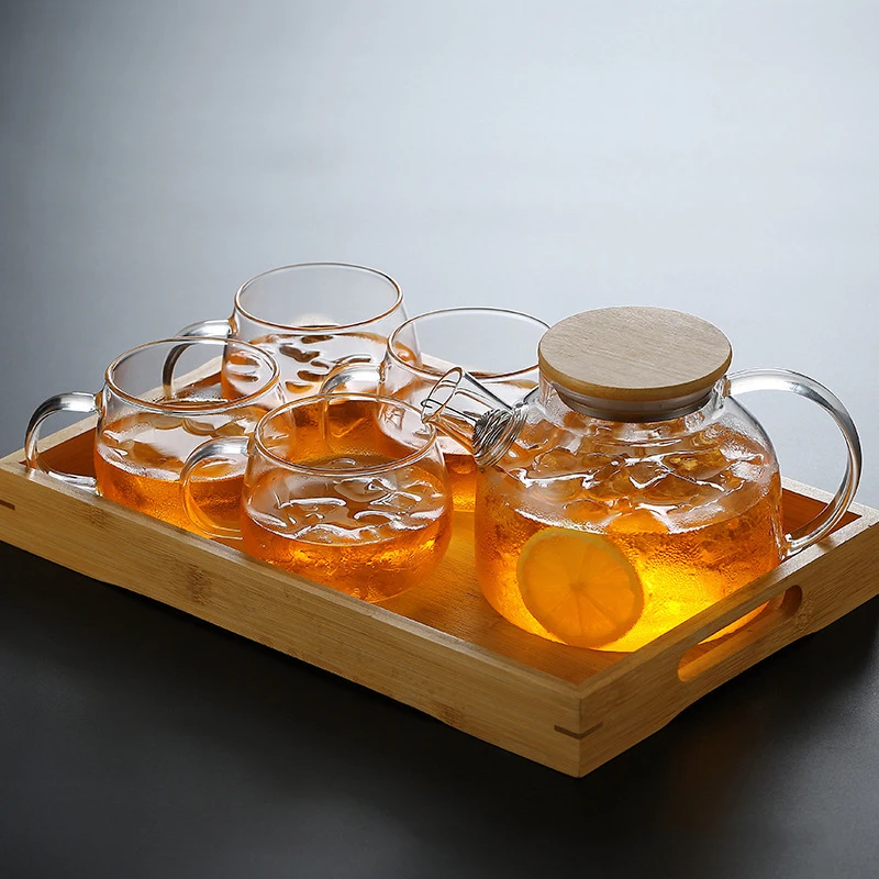 LFGB chinese the best wholesale modern japanese infuser kettle set transparent glass teapot tea pot with infuser