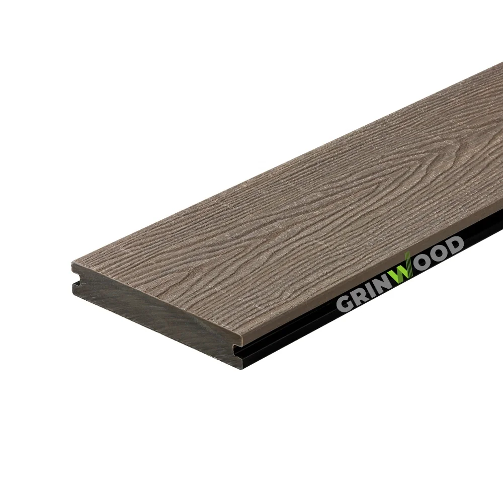 Outdoor Faux Wood Recycled Plastic Solid Lumber wpc outdoor decking Alternative Outdoor Flooring Garden Floor Deck