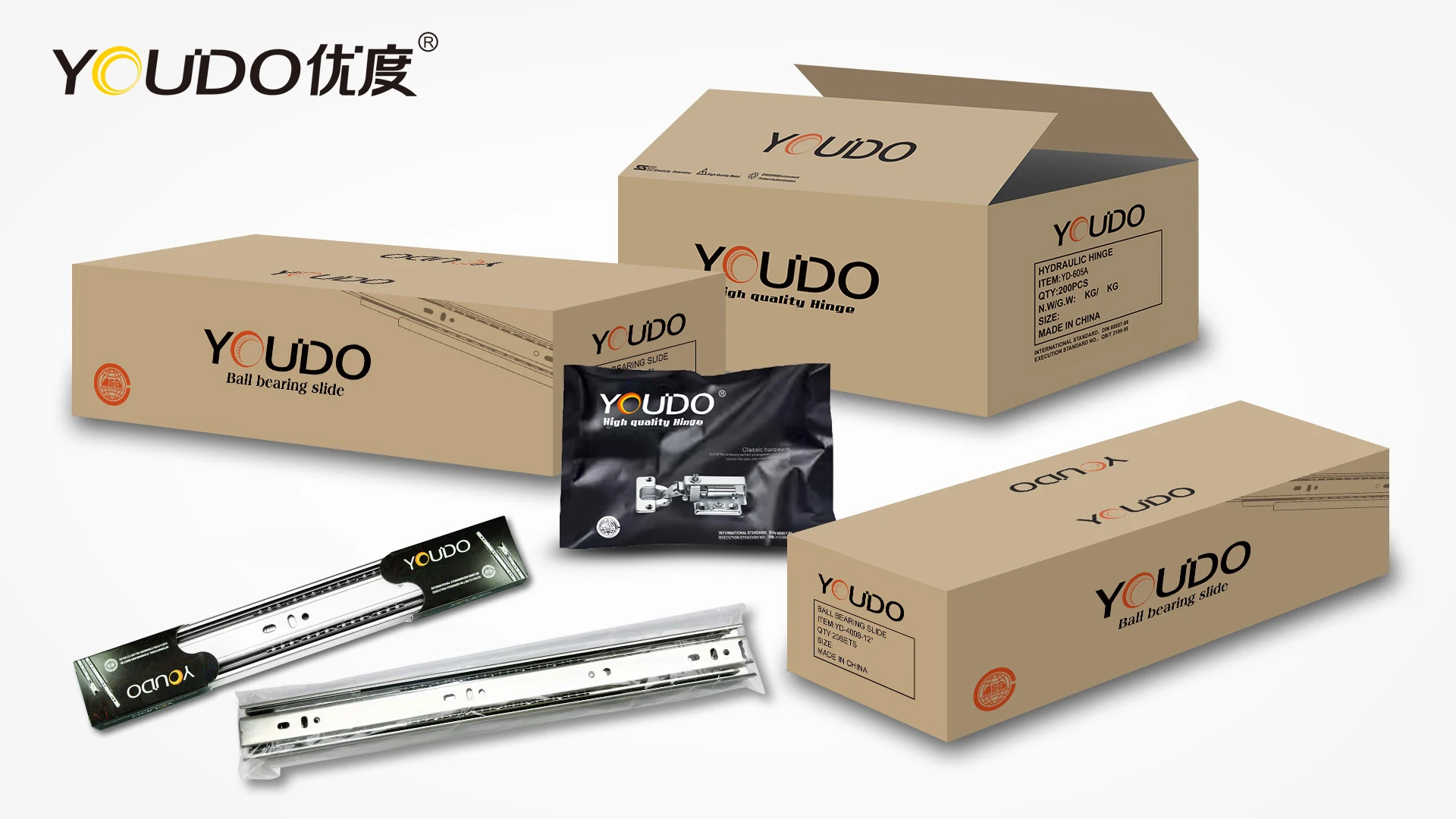 YOUDU Factory Hot Sell Furniture Hardware Accessories Short Arm Hinge Furniture Hinges for Kitchen Cabinets Door