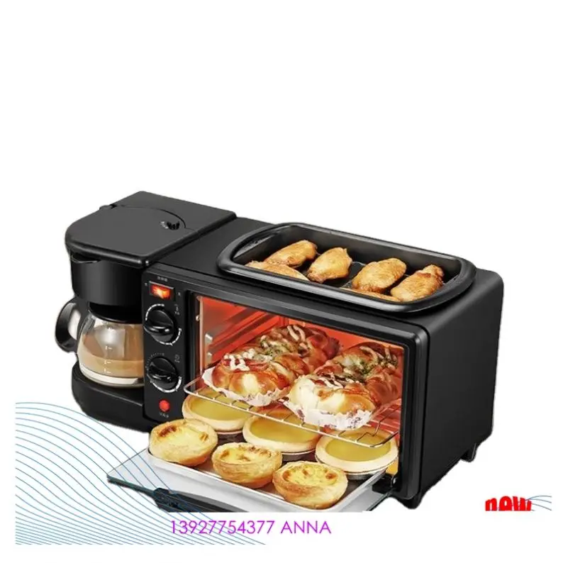 Домашнее многофункциональное устройство 3 в 1 для приготовления завтрака, электрический тостер Braekfast