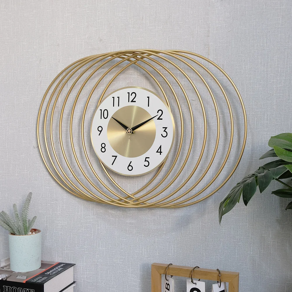 Декоративные настенные часы большого размера, 55 см