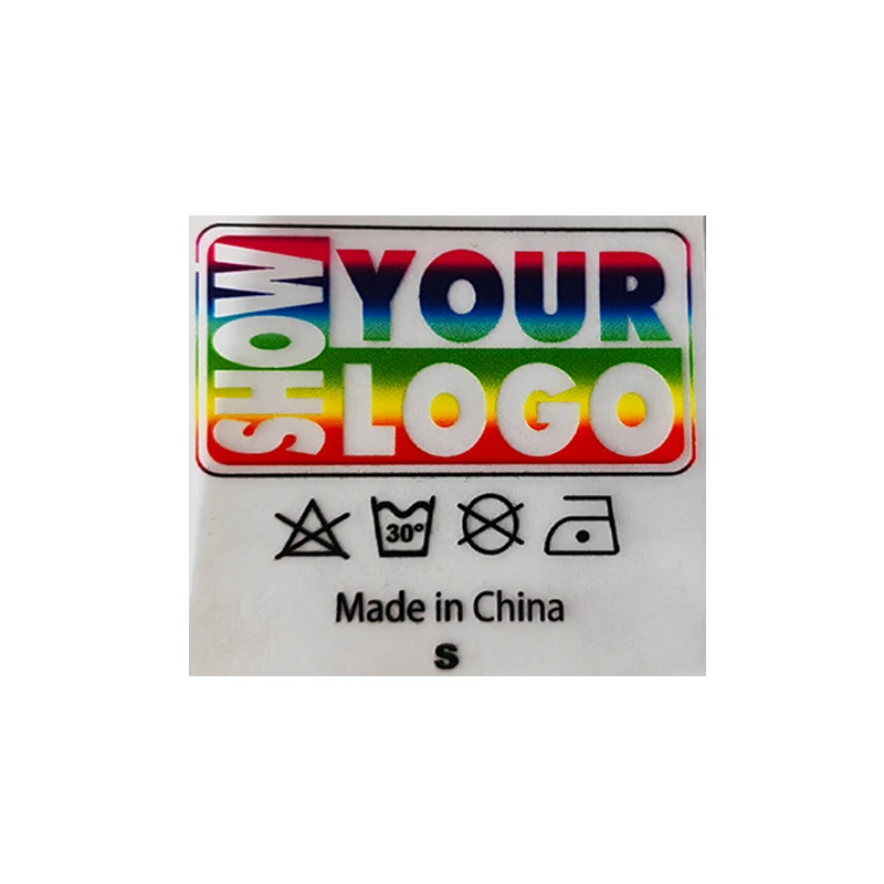Custom Logo Iron On Heat Transfer Printing For Clothing Plastisol Heat Transfer Small Vinyl Sticker Labels