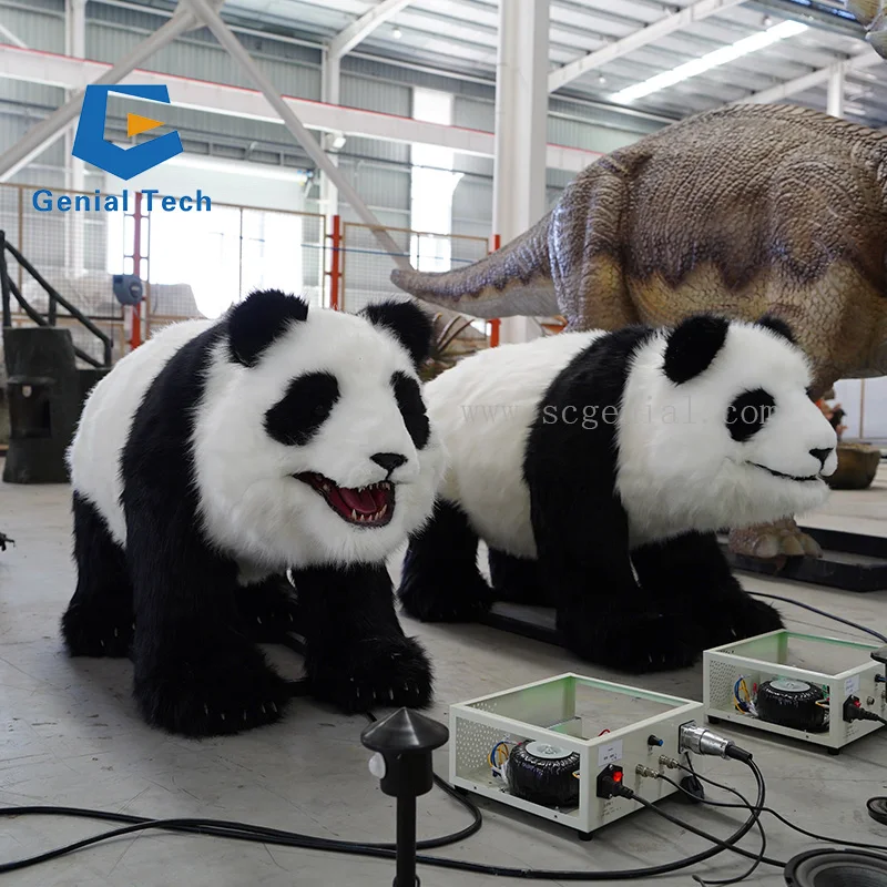 JN-Z23J26 China animal theme park Simulation life size Amusement Park Life Size Animatronic Polar Bear Model for Sale