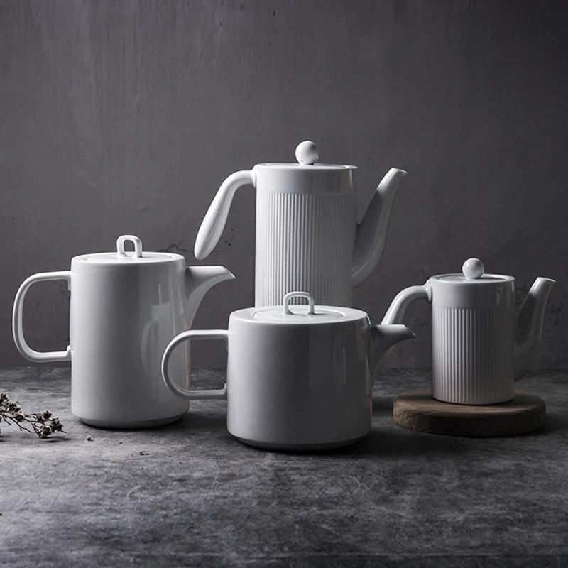 Export Japan Factory Cheap Bulk Quality Low MOQ China Ceramic Variety Style Teapot Porcelain Tea Pot