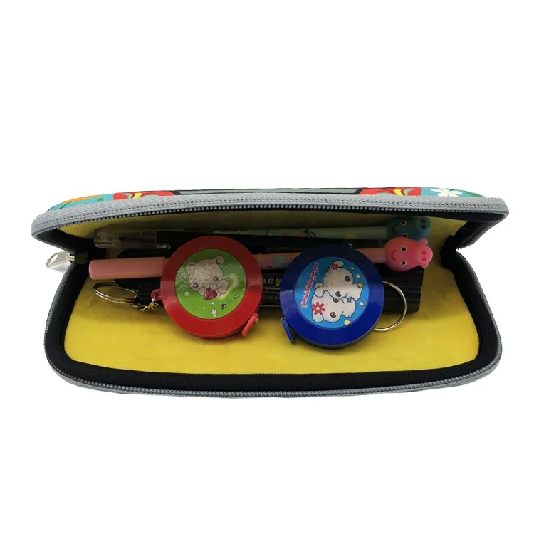 
Multifunction Pencil Case Factory Custom Sublimation Printing Neoprene Zipper Pencil Case 