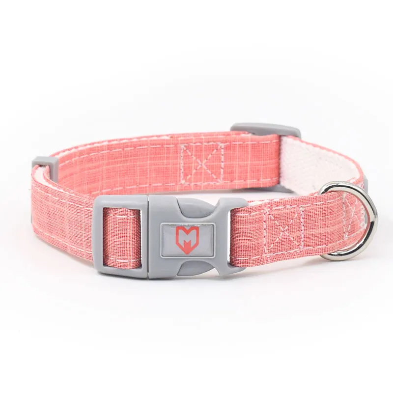 New Arrived Wholesale Environmental Protection Bamboo Fiber Dog Collar Solid color Dog Collar