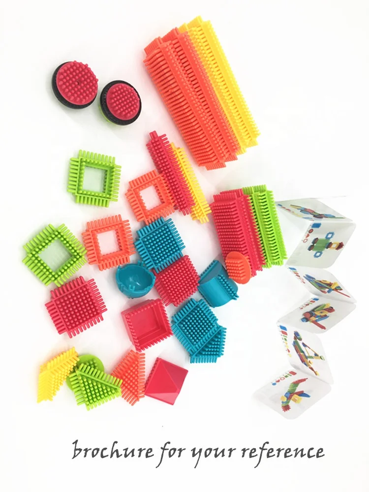 ABS Высококачественные мягкие пластиковые самодельные штабелируемые расчески-блоки для детей