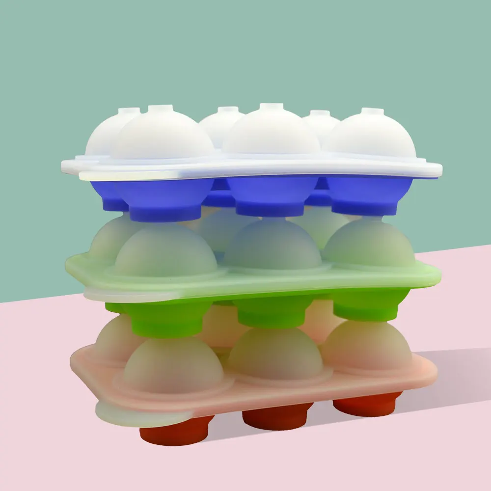 Factory Manufacturer Ice Hockey Mold Whisky Round Plastic Silicone Ice Hockey Grinder Ball Mold