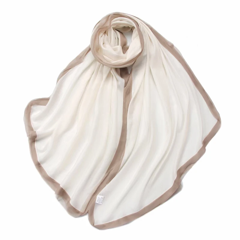 custom design 50% cashmere 50% silk cashmere silk scarves shawls long silk and cashmere scarf for woman