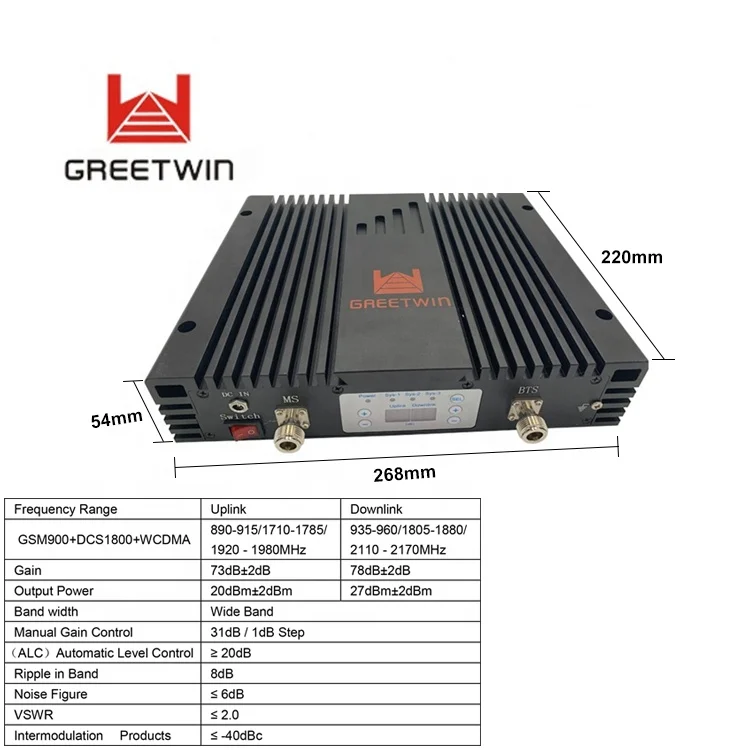 2 г 3 4 сети Booster 23dBm DCS/LTE1800MHz WCDMA2100 сотовый телефон ретранслятор GSM усилитель сигнала