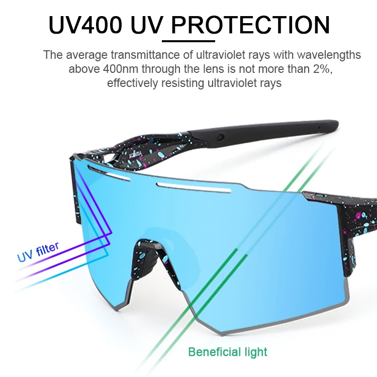 Поляризованные солнцезащитные очки UV400 для велоспорта уличные спортивные мужчин и