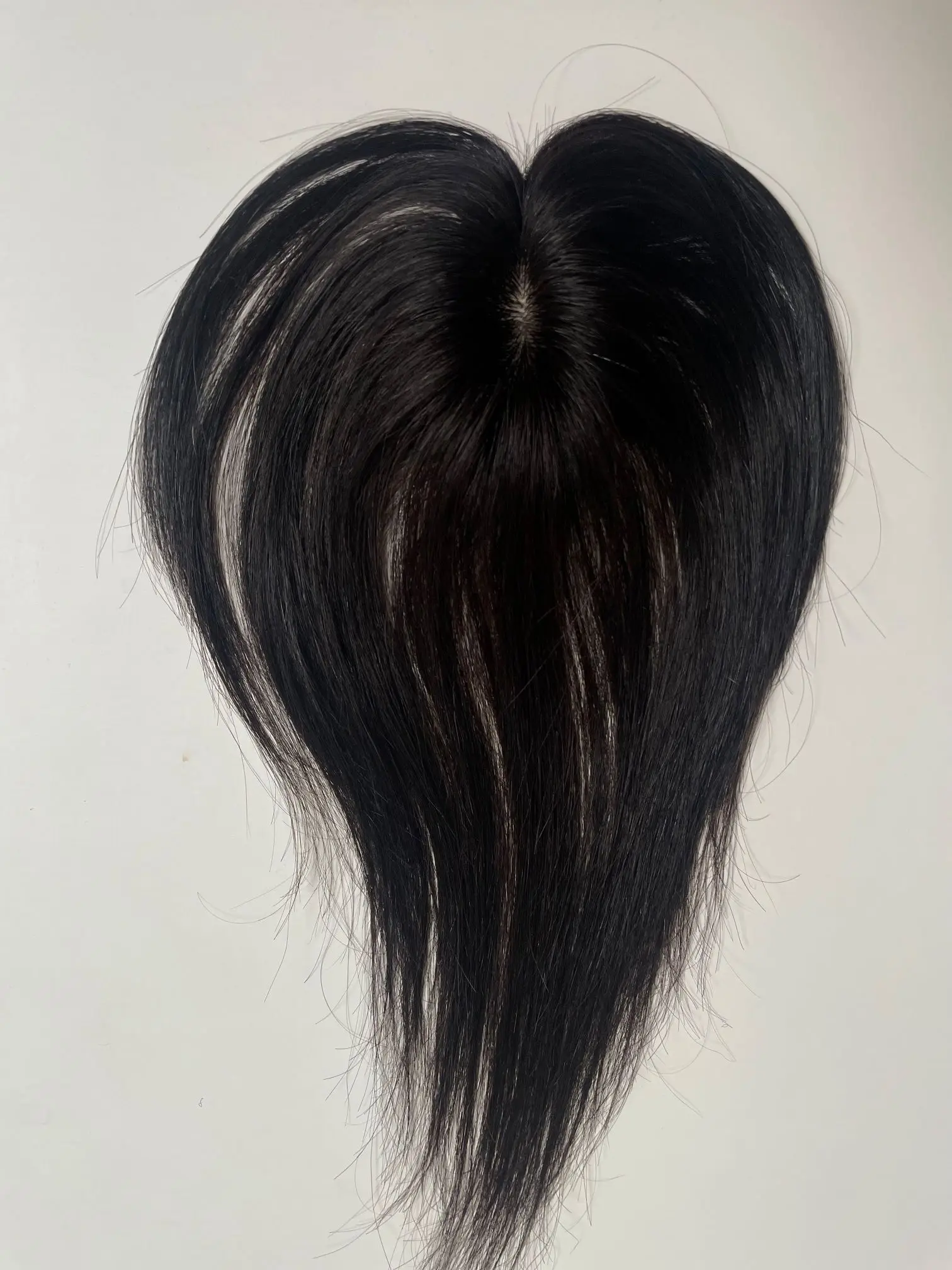 3D Silk Base Long Fringe Hair Pieces for Women Bangs Clip