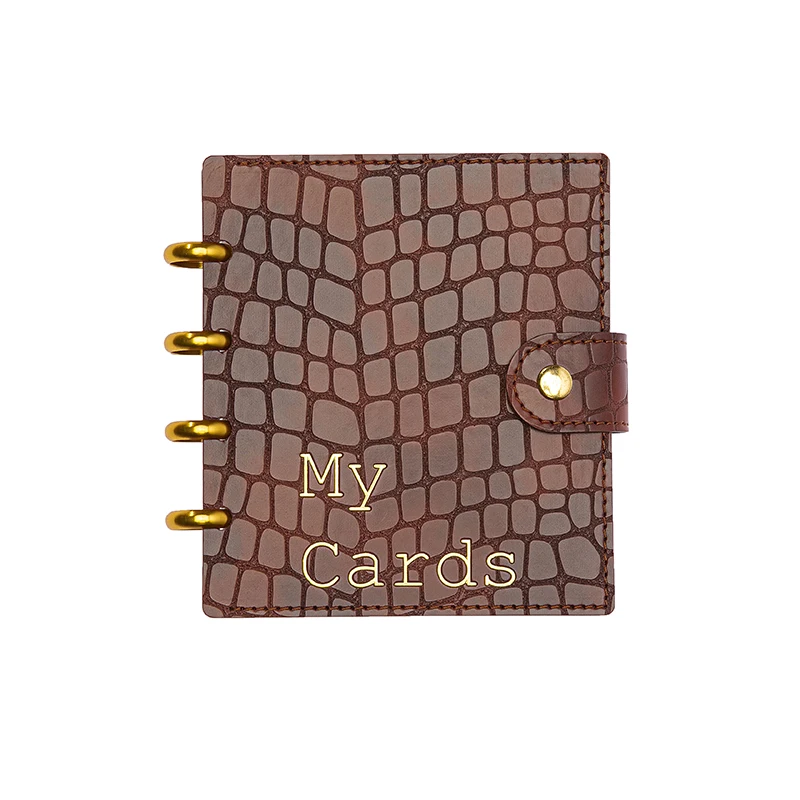 RINGNOTE My cards disc bind Portable 60 Pockets Scrapbooking Photo Name Card Photocard Album ID Holder 60 Pockets Portable