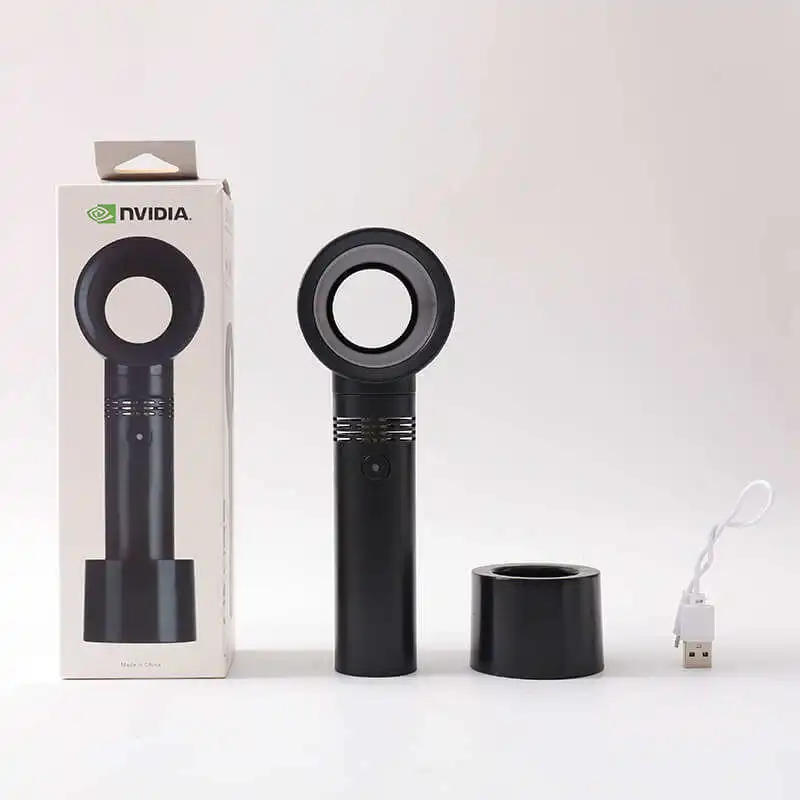 Eyelash Extension BLACK Portable Electric Fan Safe Lashfans Blower Quick Handheld Bladeless Mini Fan