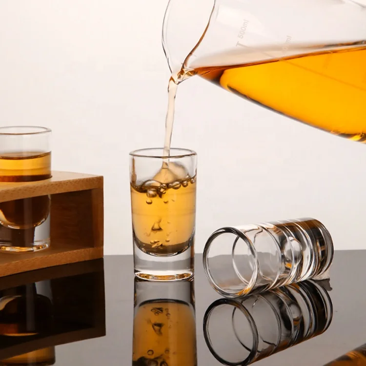 New Wholesale Products Chupito De Base Pesada Shot Glasses with Para Vodka Whisky Tequila