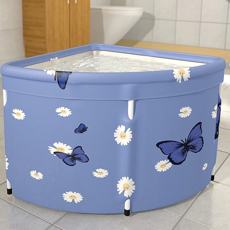 Large Folding Tub Soak Arc Bucket Barrel Portable Steaming Spa Foldable Sector Sauna Bathtub for Adult