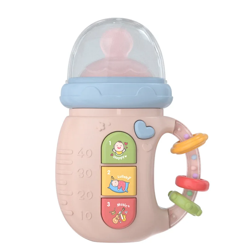 Educational Multifunctional Comfort Mobile Phone Toy Learning Musical Bottle Baby Teethers, Rattles Baby Toys, Story Machine