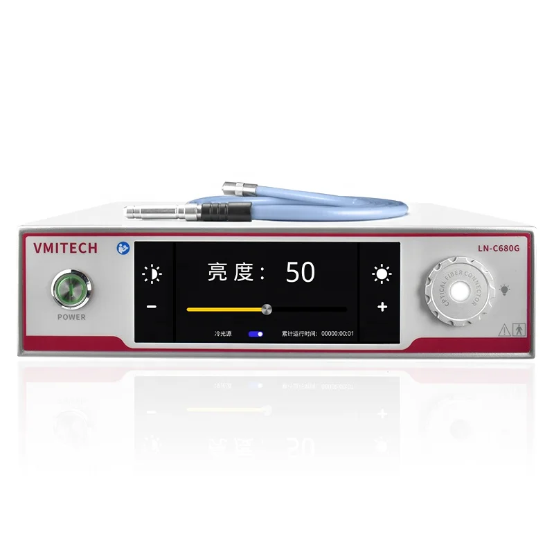 New 60W Portable Industrial Inspection Cold LED Light with Optical Fiber Pipe for Endoscope
