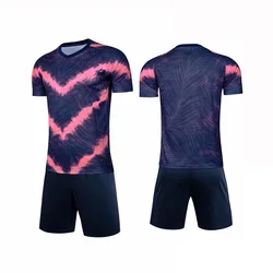 High Quality Football Jersey Quick Dry Competition Team Uniform Custom Printed Summer Sportswear Set