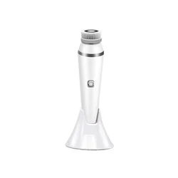 2021 New Design Portable Facial Exfoliator Electric deep cleansing 4 In 1 Wireless Multi-fuction Silicone Facial Cleansing Brush