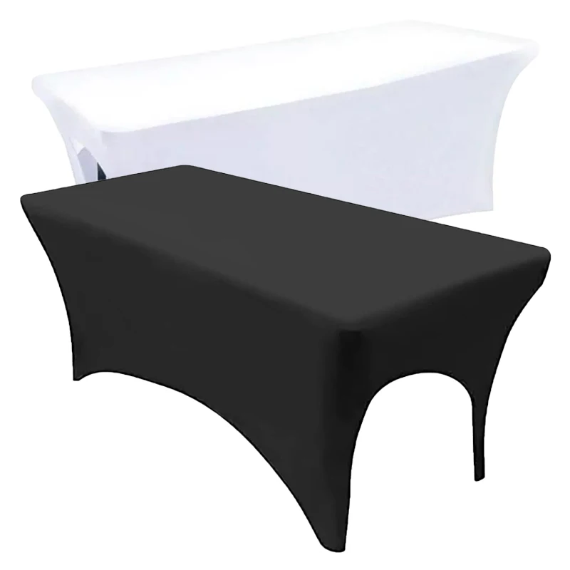 6ft Black Spandex Fitted Beauty Salon Bed Covers Stretch Massage Table Cover Elastic Eyelash Extension Lash Bed Cover