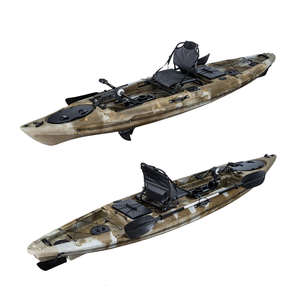 Top Selling Roto Molded Plastic Imported PE Boat Fishing Kayak With Pedals