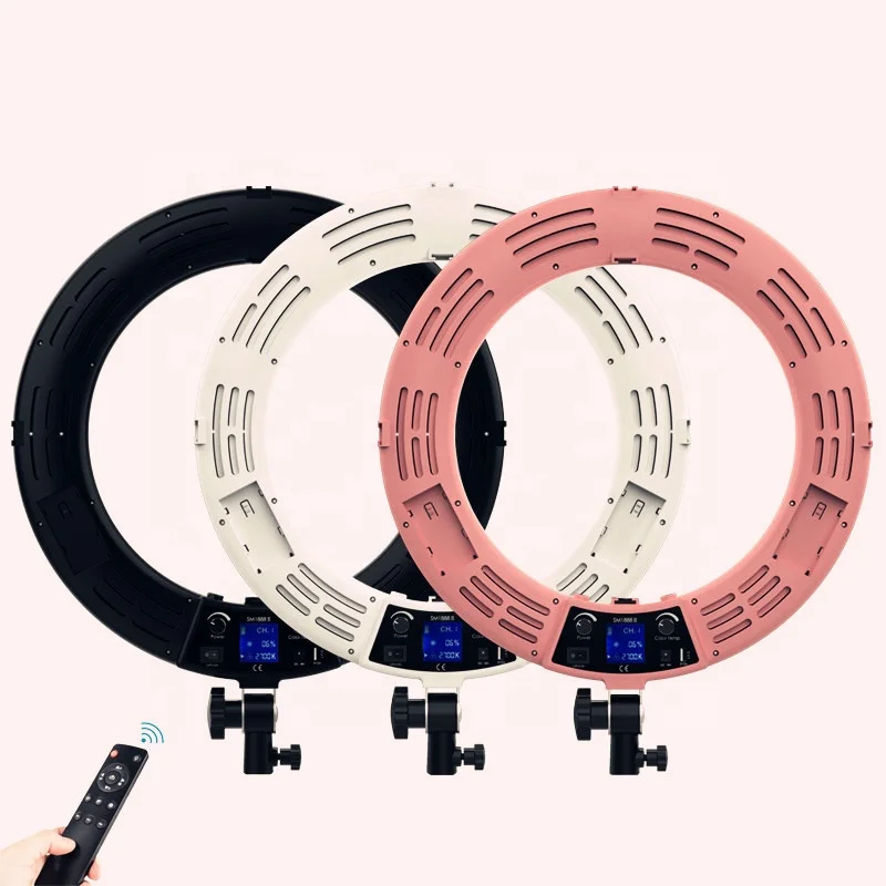 90W Fill Light Photographic Ringlight 18 Inches Selfie Led Ring Light