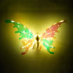 Hotsale Music and led flashing DIY Butterfly wings Girls Butterfly Angel Wing Costume Set Stage Props luminous fairy wings