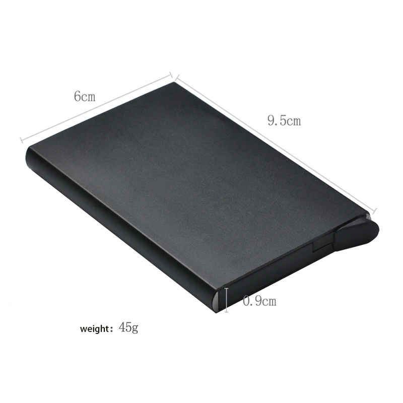 PROMO Automatic Pop Up Slim Aluminum RFID Blocking Credit Card Holder