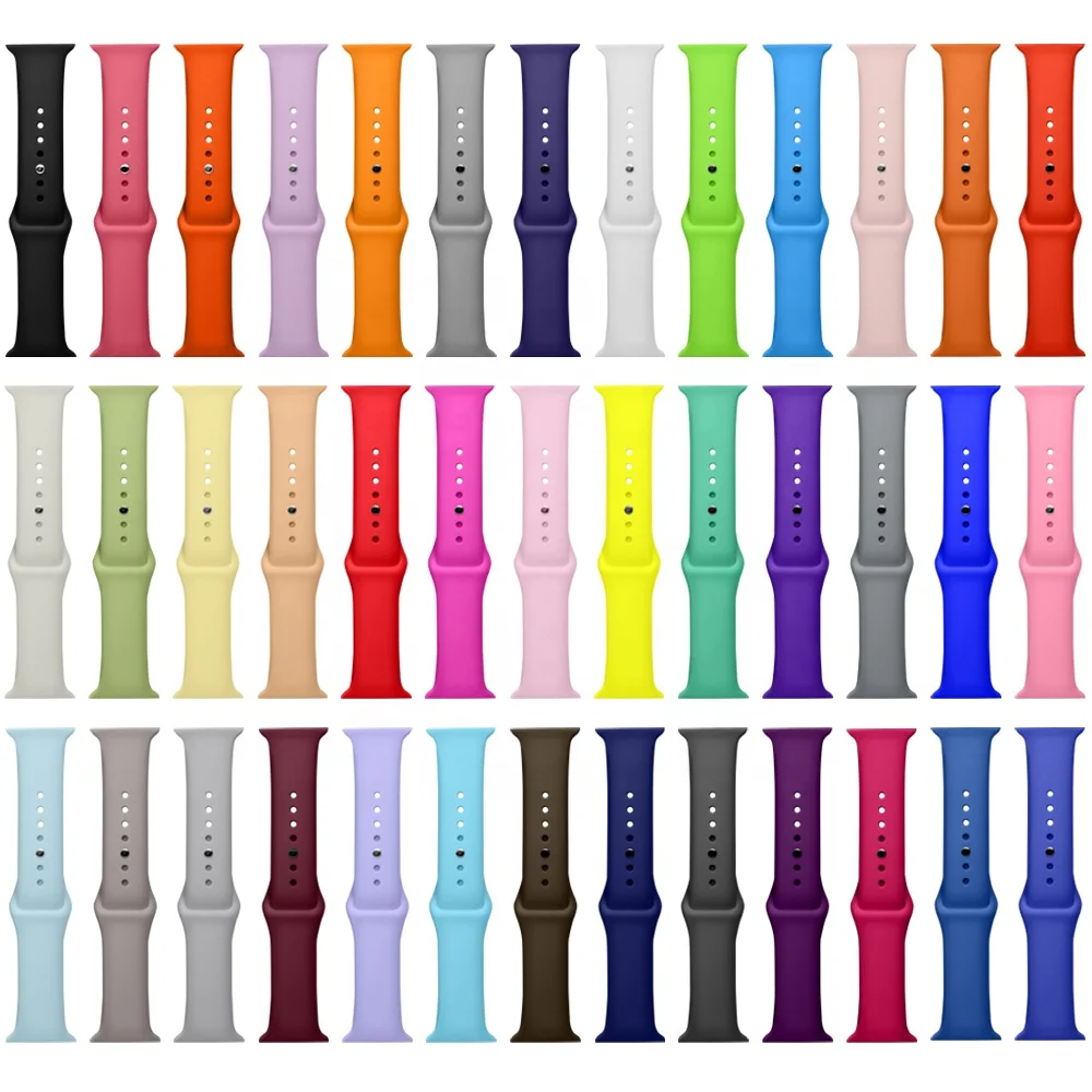  Ремешок силиконовый BOORUI для apple Watch band 38 мм 40 42 44 лидер продаж на Amazon с S/M L/XL ремешками