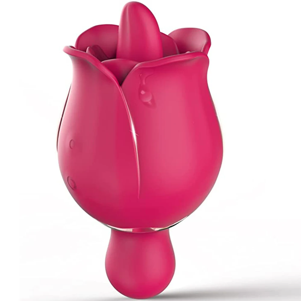 S-HANDE drop shipping rose tongue vibrator clitoris stimulate rose vibrator sex toys for woman