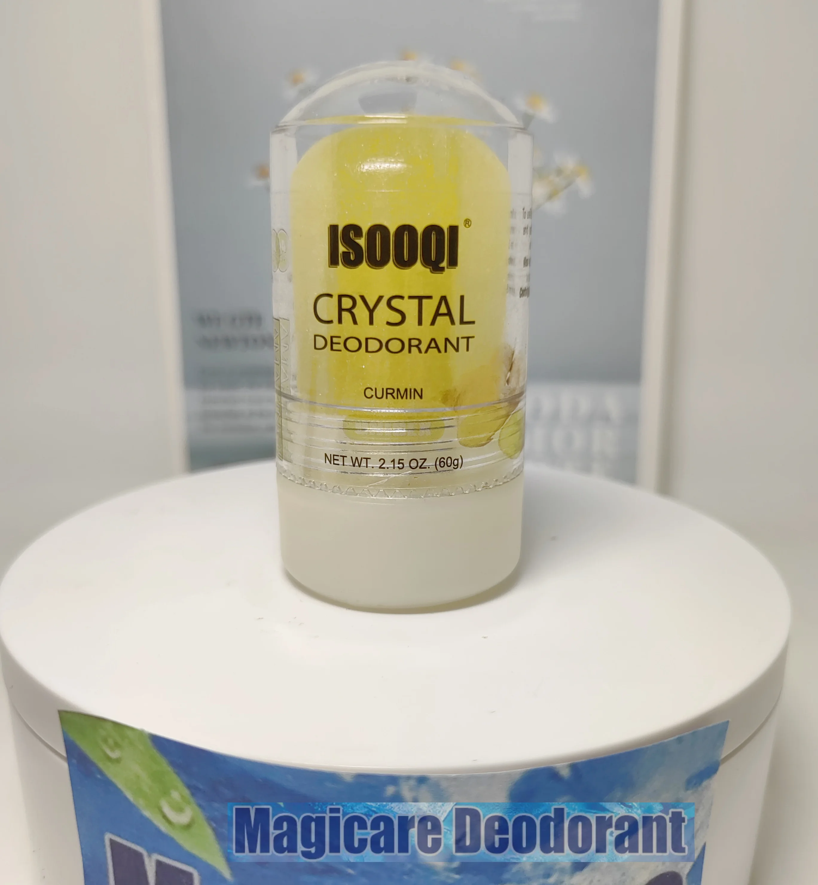 MAGICARE 60G curmin Alum Stick Potassium Alum Block Antiperspirant Stone Crystal Deodorant Natural Underarm desodorante cristal