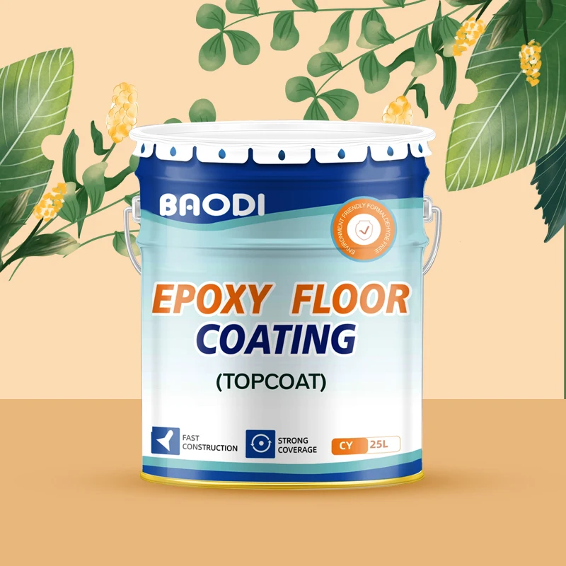 Transparent solvent-based epoxy sealing finish for cement floor