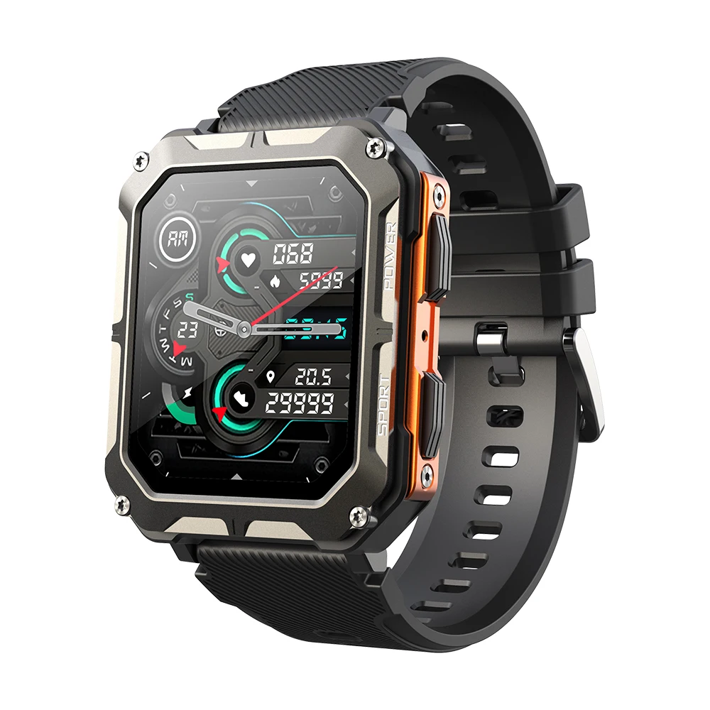 Factory C20pro Smartwatch 1.83 Inch Sport 5atm IP68 Inteligentny Zegarek Mejor Men Militarying Level C 20 C20 Pro Smart Watch