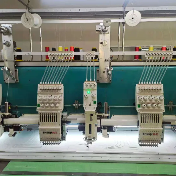 Ribbon embroidery machine mixed type high speed multihead multifuntional