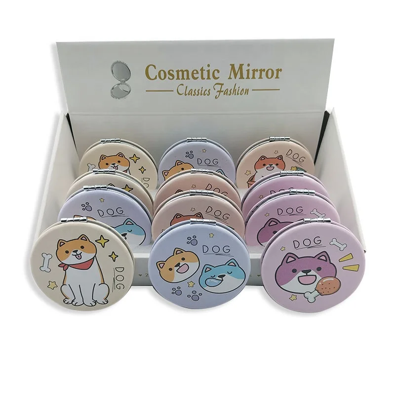 Popular Design Cosmetic Travel As Seen Tv Classic Fashion Hand Held Glass Makeup Mirror
