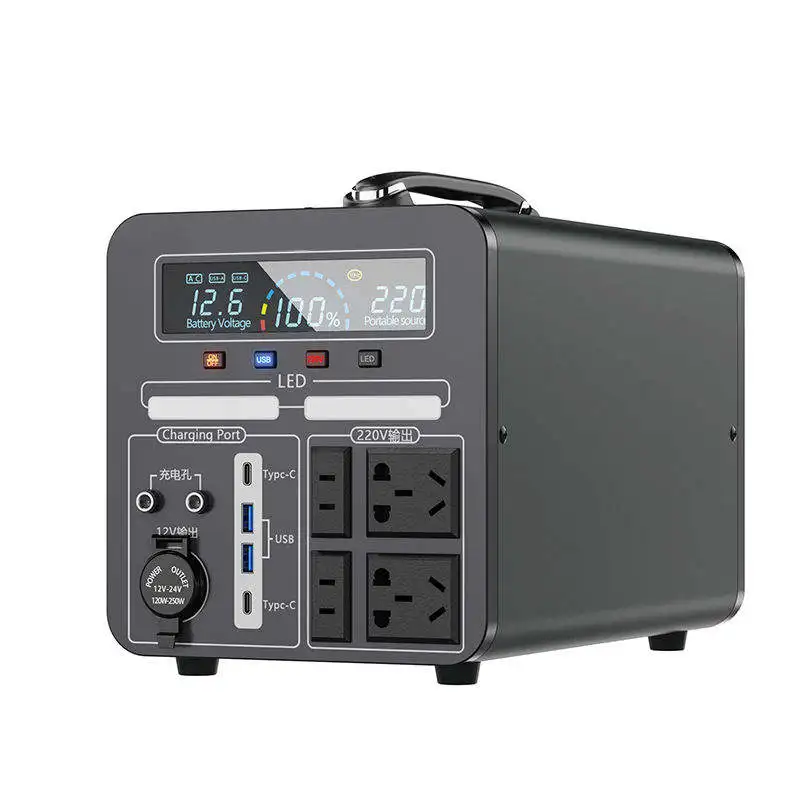 2000W 110V 220V Portable Electric Solar Generator  Power Generator Station Solar Energy System Battery