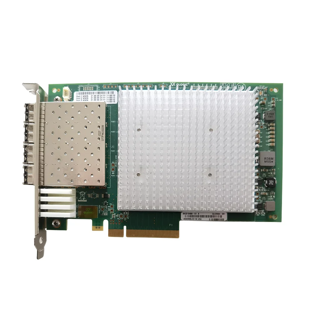 Q-логическая QLE2694-SR: двухпортовый 16 ГБ HBA с приемопередатчиками SFP + для подключения к корпоративному хранилищу