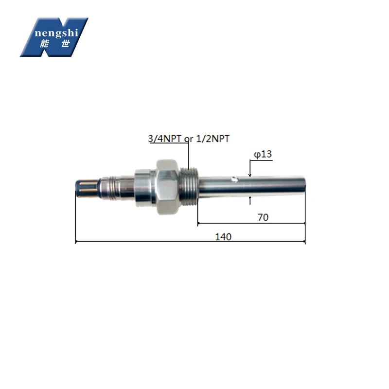 Nengshi Factory resource TDS electrode 0-200000us/cm salinity online industrial conductivity probe