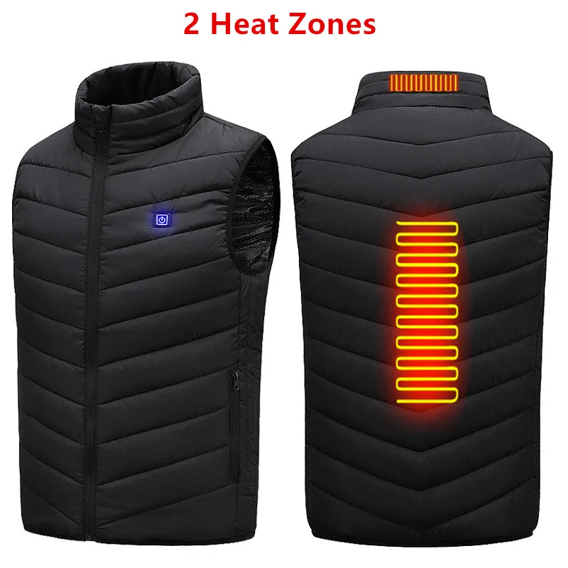 Winter Women Men USB Rechargeable Lightweight Heating Areas Jacket Vest Outdoor Heated Waistcoat Thermal Clothing Supplier
