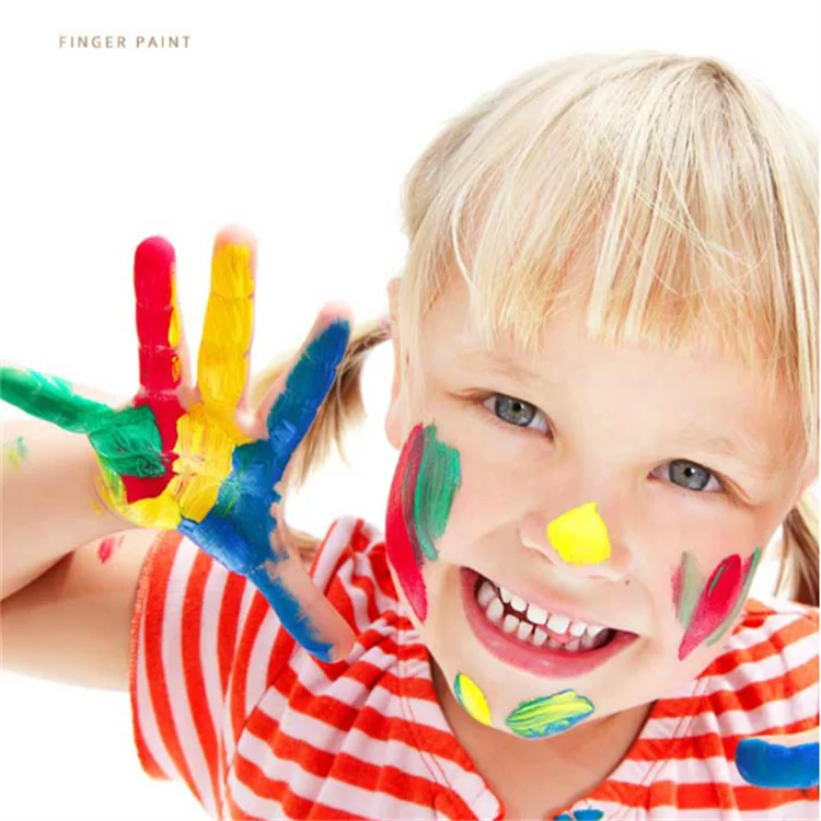 Water Based Acrylic Non-poisonous Fruit Washable Tempera Paint Art Tempera Paint for kids and adults 60ml