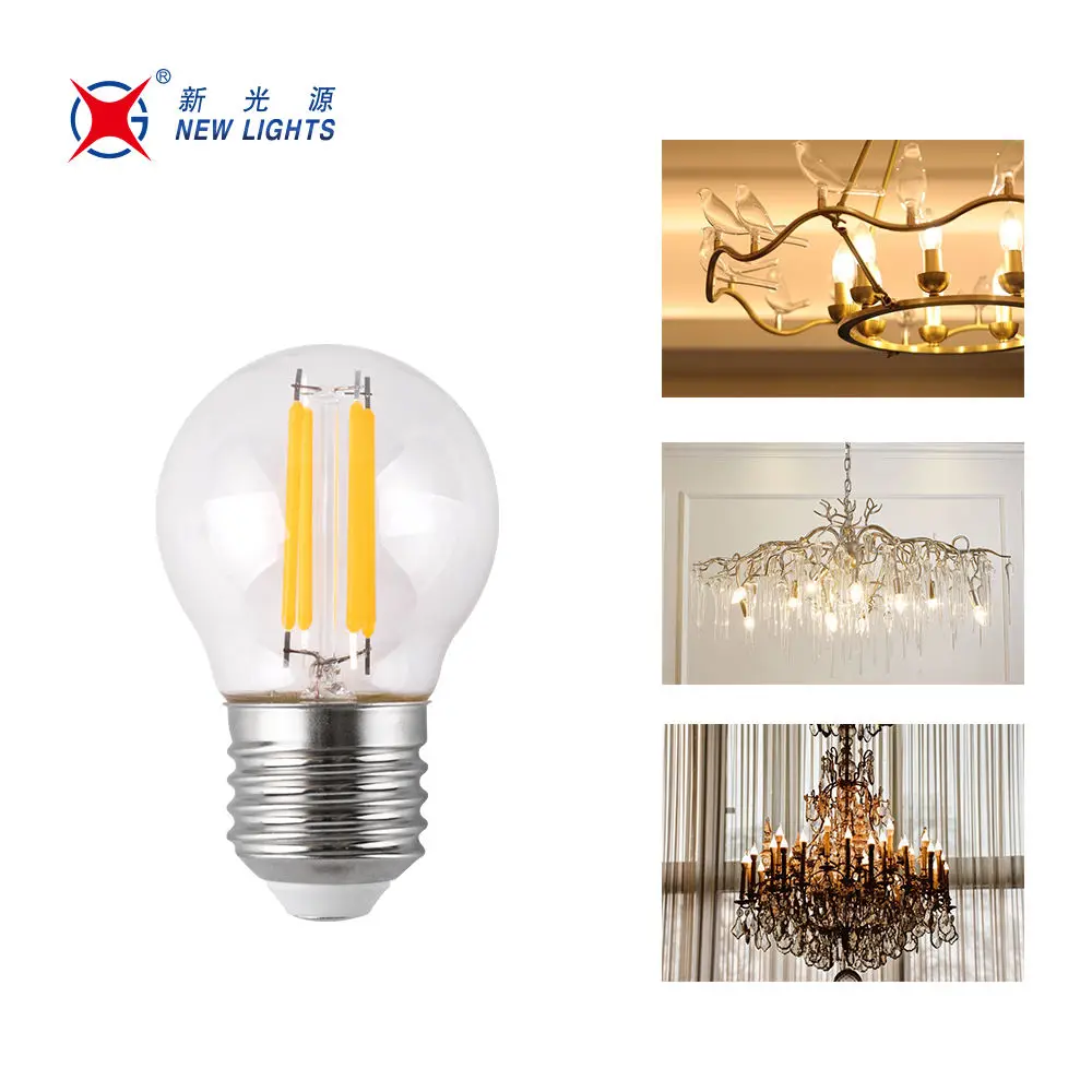 Hot selling E12 E14 E26 E27 DC12V 24V AC110 220V 2W 4W 5W P45 G45 Globe Decorative LED Vintage Retro Filament Bulb Light Lamp