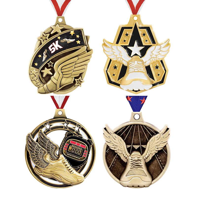 Professional Customized Metal Marathon Sports Award Medallion 5K Running Medal