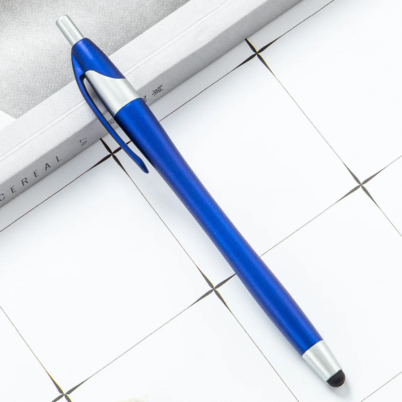 Spot Plastic Advertising Pen Wholesale Business Hotel Conference Promotion Pen Printing Logo Multi color Press Ball Pen