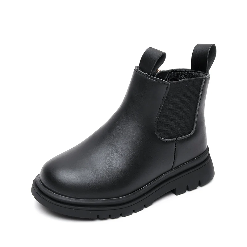 High Ankle Fashion Comfortable Winter Kids Chelsea Boots Girls Boys Dress Leather Shoes